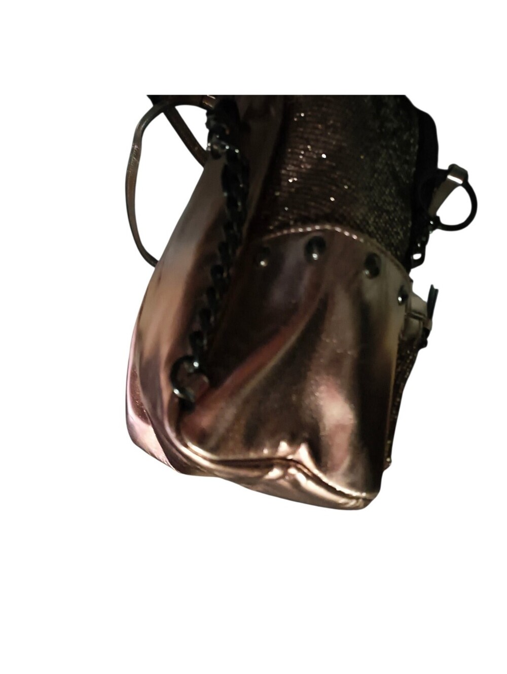 Victoria's Secret Metallic Gold Mini Backpack - Picture 6 of 8